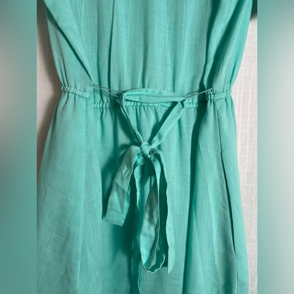 Vintage 70's California TALL Girls Shortsleeve Collared Dress Size M. - Picture 8 of 10